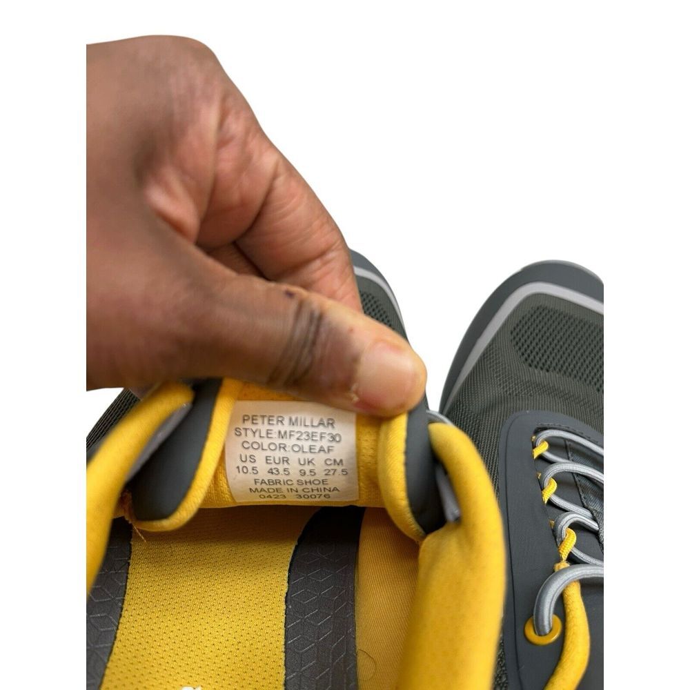 Peter Millar Hyperlight Apollo Shoes -Gray/Yellow… - image 6